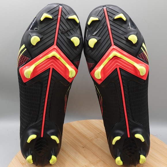 Nike Cleats Mens 10 Vapor 14 Club FG/MG Black Soccer CU5691-090 Flaw - Picture 7 of 10